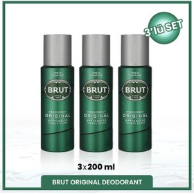 Resim Brut Original Erkek Deodorant 200 ml X3 Adet 