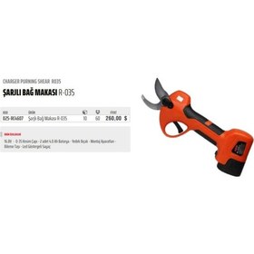 Resim Rico 025-RC4607 Şarjlı Bağ Makası R-035 