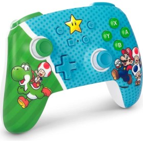 Resim Nintendo Switch 2 Kablosuz Geliştirilmiş Oyun Kolu Lisanslı Mario Super Star Friends Powera 