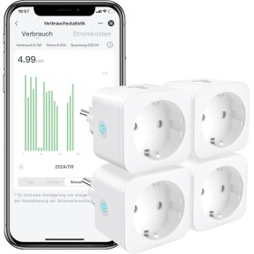 Resim Eıghtree Wi-Fi Akıllı Priz 4'lü Paket , Alexa, Google Home ve Smartthings Uyumlu 