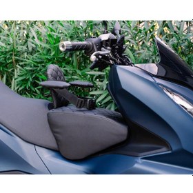 Resim HONDA PCX Motosiklet Çocuk Koltuğu, Deri, Kollu, 4-8 Yaş Arası, Emniyet Kemerli 
