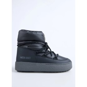 Resim Moon Boot MB Ltrack Low Nylon Wp Siyah Kadın Kar Botu 
