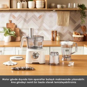 Resim Mastermaid Power Multifunctional 10 In 1 Mutfak Robotu Matte White 2000W 
