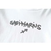 Resim Snapbuy Y2k Bebek Tişört Zodiyak İşaretli Dar Kesim Kısa Kollu Yazlık Üstfildişikadın Fildişi 