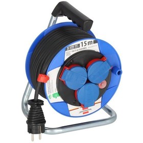 Resim Brennenstuhl Garant Serisi H05rr-f 3g1,5 Ip44 Lisanslı 3 Soketli 15 Metre Uzunluğa Sahip Makaralı Kablo 15 Metre 