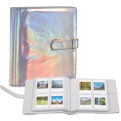 Resim Yunboo 128 Cep Fotoğraf Albümü - Su Geçirmez Kapak, 32 Sayfa, 9x12.5cm Şeffaf Cepler, Hediye Seçeneği Gümüş 