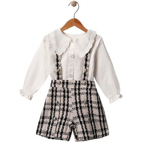 Resim Celira Beyaz Jakarlı Gömleli Takım 2y,3y,4y,5y Beyaz 