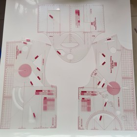 Resim Giyim Desen Çizimi için 3'lü Moda Tasarım Cetvelleri - Öğrenciler, Tasarımcılar ve Terziler için Dikiş Kalıp Çizim Şablonları Araçları 