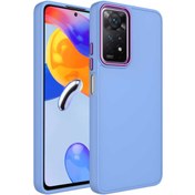 Resim Kupa Xiaomi Redmi Note 11 Pro - Note 12 Pro Kılıf Kadifeli Liquid Metalik Renkli Tuşlu Çerçeveli Kapak 