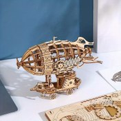 Resim 3D Ahşap Hava Yalı Kazı Yaratıcı Üç Boyutlu Kazı, El Yapımı DIY Ahşap Balon Masa Dekorasyonu Model Yetişkin Oyuncak Hediyeleri - El Sanatları Mekanik Noel, Cadılar Bayramı Hediyesi 