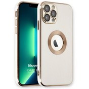 Resim Apple Iphone 13 Pro Max Kılıf Flash Stamp Beyaz Microsonic