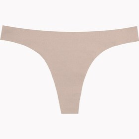 Resim Nbb Kadın 3'lü Lazer Kesim Tanga - Açık Pembe - Gül Kurusu - Açık Kahverengi Çok Renkli 