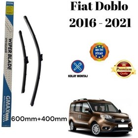 Resim Fiat Doblo 2016 2017 2018 2019 2020 2021 Uyumlu Ön Cam Muz Tipi Silecek Süpürgesi Seti 600/400mm Silbak 