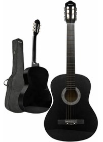 Resim Florancia Tam Boy Klasik Gitar Seti 39'' Siyah 