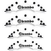 Resim Seat Uyumlu Brembo Beyaz Kaliper Kapağı 4 Parça Ön Arka Set 