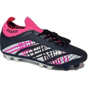 Resim Twingo Super Mercury Bilekli Çoraplı Krampon Futbol Ayakkabısı T-510-kr Laci Fuşya Lacivert - Fuşya 