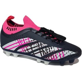 Resim Twingo Super Mercury Bilekli Çoraplı Krampon Futbol Ayakkabısı T-510-kr Laci Fuşya Lacivert - Fuşya 