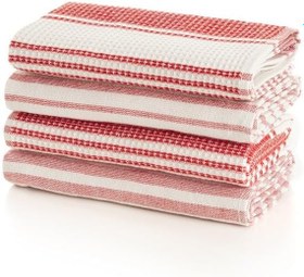 Resim Soley Izay 4'lü Mutfak Havlusu, Kırmızı 