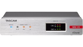 Resim Tascam MM-2D-X Dahili DSP Mikseri ile 2 Kanallı Mikrofon/Hat Giriş/Çıkış Dante Dönüştürücü 