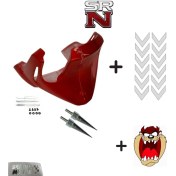 Resim Cg Çita Kırmızı Sakal + Nikel Sakal Stickeri + 2 Adet Sivri Vida Modifiye Set + Tzmanya Srnmotor 