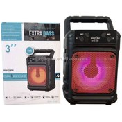 Resim greatnice GTS-1361 Taşınabilir Kablosuz Bluetooth Hoparlör | Extra Bass | Renkli LED Işık | 