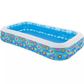 Resim Bestway Funky Floral Şişme Aile Havuzu Jumbo Boy ( Çiçek Desenli ) 
