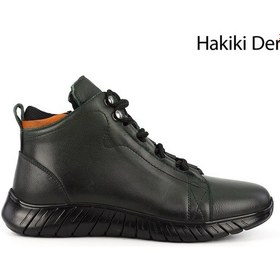Resim Gönderi(R) Gönderi R Fermuarlı Hakiki Deri Bot Haki 