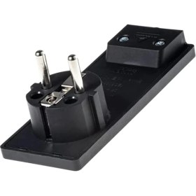 Resim Xnews Yassı Fiş Topraklı Siyah 