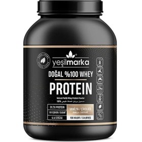 Resim Yeşilmarka Doğal Whey Protein Tozu – Çikolata/Vanilya 1540 Gr 