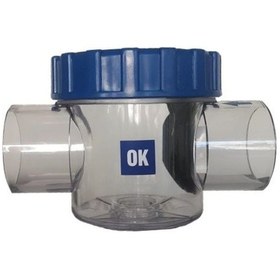 Resim Şeffaf Pvc Çekvalf Ø 63mm 