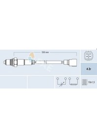 Resim Vw Golf 3 Oksijen Sensoru 1.8 1992-1997 Aam Fae 77310 
