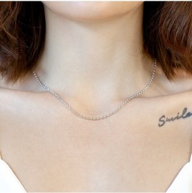 Resim 14 Ayar Altın Beyaz 45 Cm Zincir Kolye N11.750 