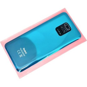Resim Xiaomi Redmi Note 9s Arka Kapak Batarya Kapağı Cam Kamera Camı Mavi 