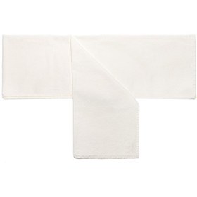 Resim Taşlanmış Ekru Denim Pamuk Runner Ekru 