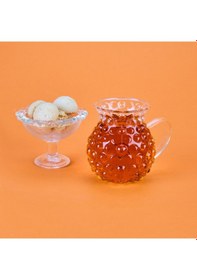 Resim Aroww Dessert Kulplu 6'lı Borosilikat Cam Çay Bardağı - Şeffaf Renkli 