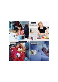 Resim Mobgift Mini Klima Portatif Taşınabilir Soğutucu Led Işıklı Ev Of 