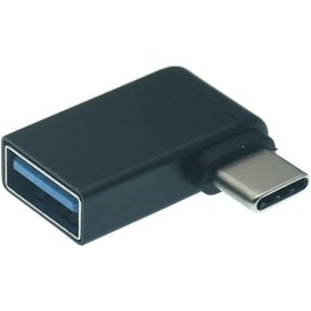 Resim Type C 3.1 To Usb 3.0 Şarj 90 Dirsek Köşe Çevirici 4658A Adaptör 