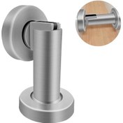 Resim Manyetik Kapı Durdurucu, Fırçalanmış Paslanmaz Çelik Kapı Mandalı 