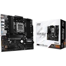 Resim Asrock B850M PRO-A 8000MHz DDR5 Soket AM5 M.2 USB 3.2 HDMI mATX B850M PRO-A Anakart 