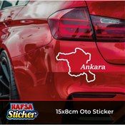 Resim Hafsa Sticker Şehir Sticker Beyaz Folyo (8x15cm) 