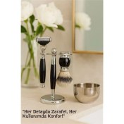 Resim Skygo Modacar Koleksiyon Tıraş Seti – 304 Cerrahi Çelik & Kemik Saplı | Çift Cidarlı Tıraş Tası Icardi Collection 