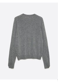 Resim Sisley Kaşmir Karışımlı Regular Fit Kazak Kadın Gri Kazak - 325a102hm100f 
