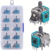 Resim Boatshop1 10 Adet Mavi Analog Absler Çubuk 3d Joystick Yedek Parça Xbox One Kontrolcü İçin Dayanıklı Abs Plastik Elektronik Bileşen Yok 