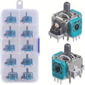 Resim Boatshop1 10 Adet Mavi Analog Absler Çubuk 3d Joystick Yedek Parça Xbox One Kontrolcü İçin Dayanıklı Abs Plastik Elektronik Bileşen Yok 