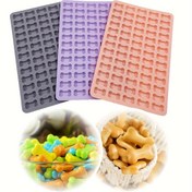 Resim BPA Serbest Silikon Köpek Ödülü Kalıpları - Mini Kemik Şekli Ev Yapımı Köpek Ödülü, Çikolatalar ve Şekerler için Pet Atıştırmalık Fırın Kalıbı - Non-Stick, Yavru Bakım Mutfak Aksesuarı - 1 Parça 