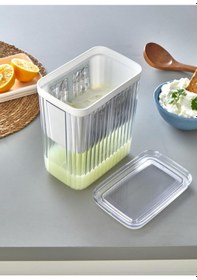 Resim Yoğurt Filtresi Yoğurt Süzme Aparatı 2200ml 