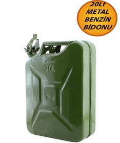 Resim NUBLADO BRO Metal Benzin Bidonu 20 Litre Akaryakıt Mazot Taşıma Doldurma Depolama Bidonu Dayanıklı Bidon. 