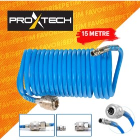 Resim Proxtech Kompresör 100 lt Hava Hacmi 10 bar Basınç 0,5 hp Motor Gücü Saatli Lastik Şişirme Seti 