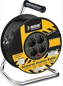 Resim Sgs 2131 Profosyonel Makaralı Uzatma Kablosu 3x1,5 35mt 
