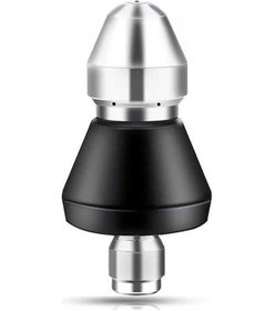 Resim Pazly Paslanmaz Çelik Kanal Açma Nozulu - 6 Arka Jetli, Hızlı Bağlantı, Yüksek Basınç Temizleyici 